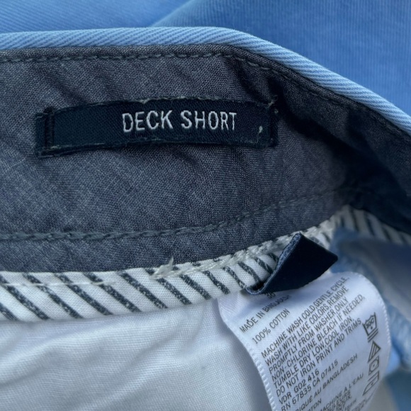 Nautica Deck Shorts Size 36 Light Blue Chino Short 8.5" Inseam - Picture 2 of 8